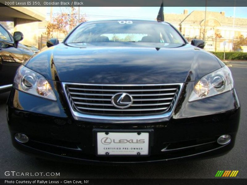 Obsidian Black / Black 2008 Lexus ES 350