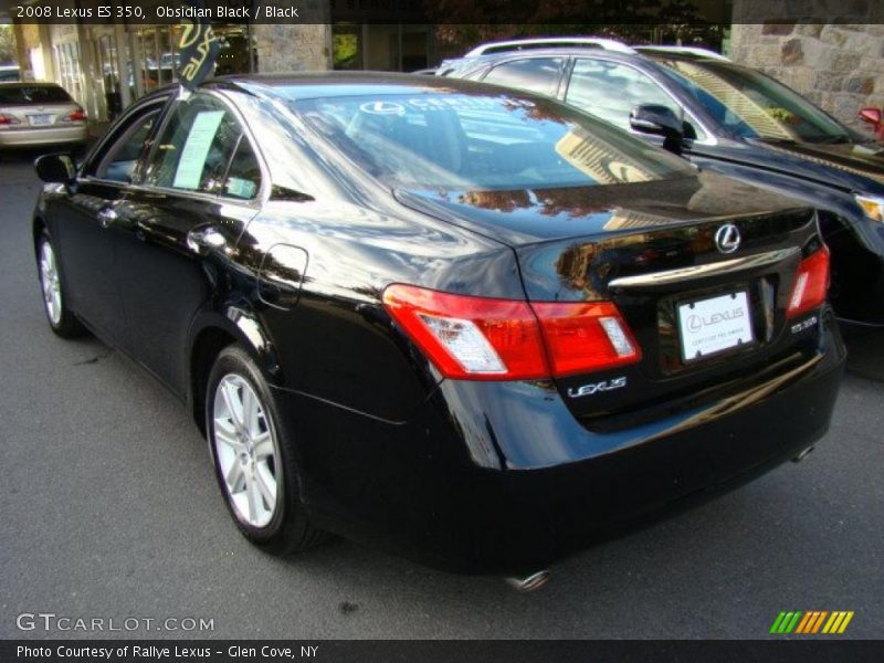 Obsidian Black / Black 2008 Lexus ES 350