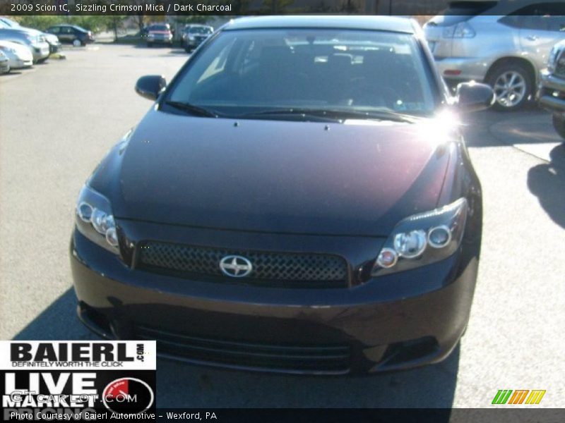 Sizzling Crimson Mica / Dark Charcoal 2009 Scion tC