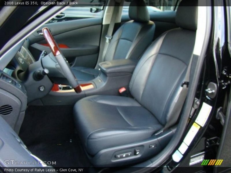 Obsidian Black / Black 2008 Lexus ES 350
