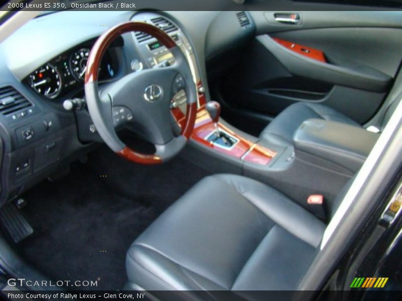 Obsidian Black / Black 2008 Lexus ES 350