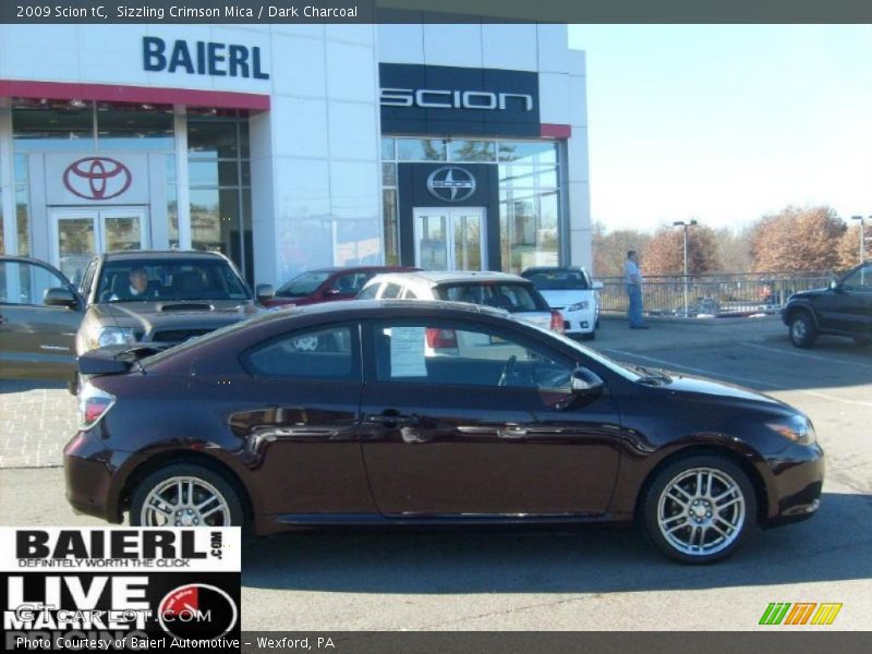 Sizzling Crimson Mica / Dark Charcoal 2009 Scion tC