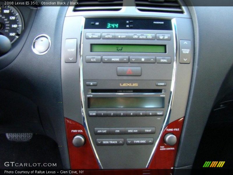 Obsidian Black / Black 2008 Lexus ES 350