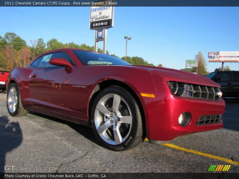 Red Jewel Metallic / Black 2011 Chevrolet Camaro LT/RS Coupe