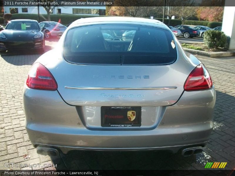 Platinum Silver Metallic / Black 2011 Porsche Panamera Turbo