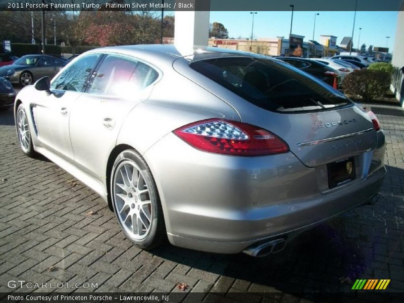 Platinum Silver Metallic / Black 2011 Porsche Panamera Turbo