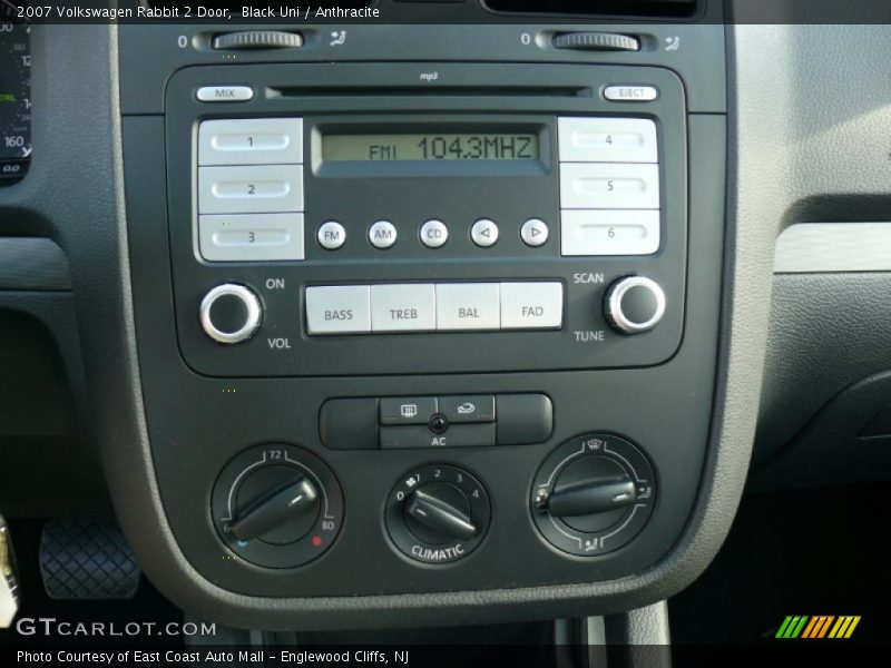 Black Uni / Anthracite 2007 Volkswagen Rabbit 2 Door