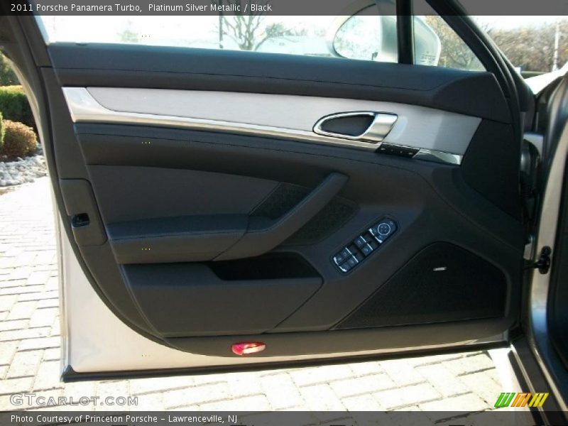 Platinum Silver Metallic / Black 2011 Porsche Panamera Turbo