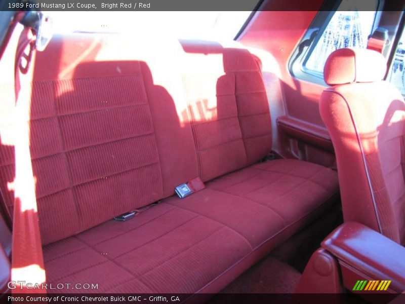  1989 Mustang LX Coupe Red Interior