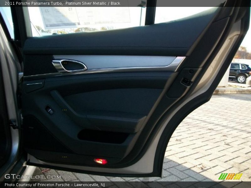 Platinum Silver Metallic / Black 2011 Porsche Panamera Turbo