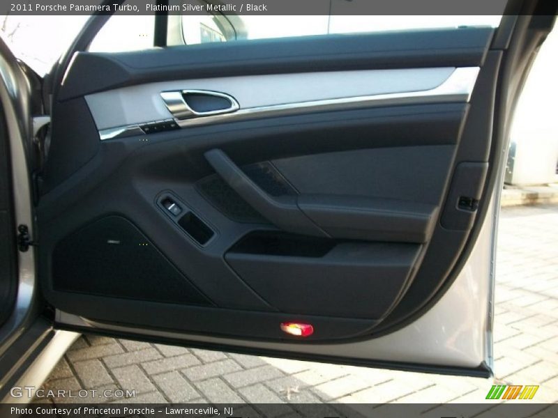 Platinum Silver Metallic / Black 2011 Porsche Panamera Turbo