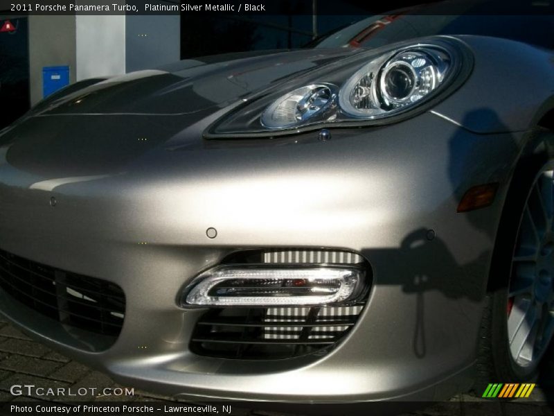 Platinum Silver Metallic / Black 2011 Porsche Panamera Turbo