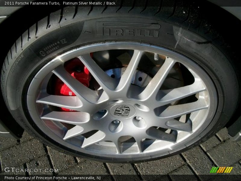 Platinum Silver Metallic / Black 2011 Porsche Panamera Turbo