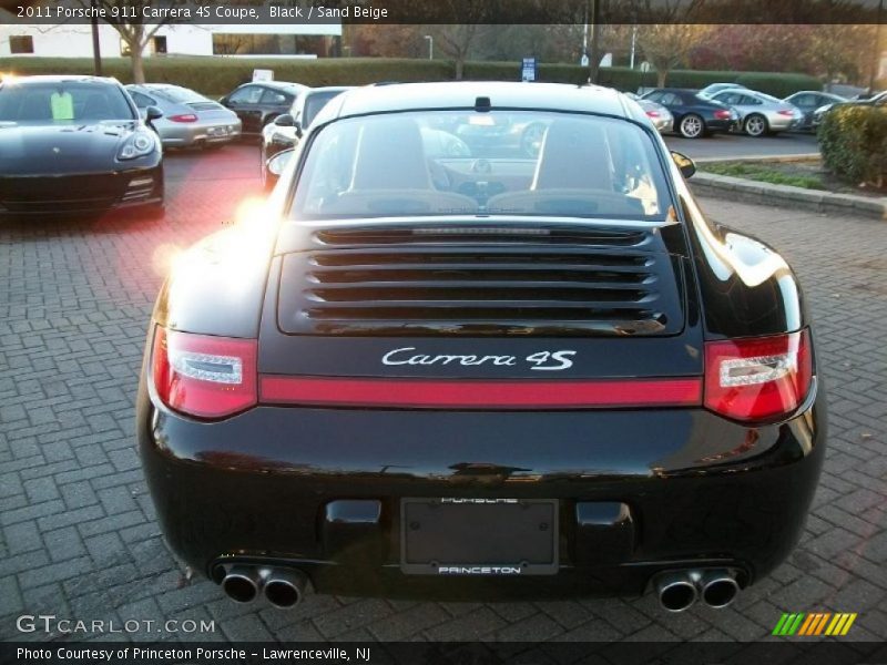 Black / Sand Beige 2011 Porsche 911 Carrera 4S Coupe