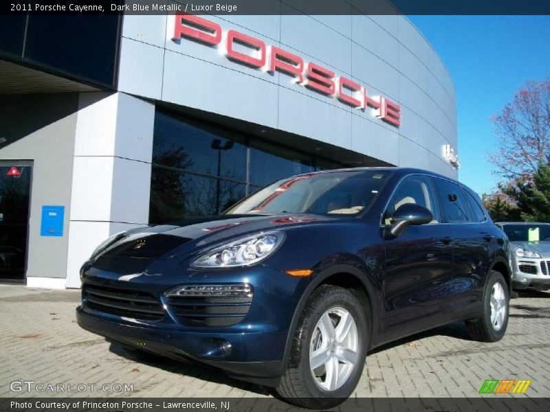 Dark Blue Metallic / Luxor Beige 2011 Porsche Cayenne