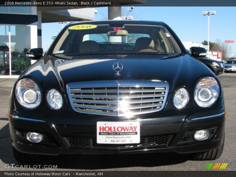 Black / Cashmere 2008 Mercedes-Benz E 350 4Matic Sedan