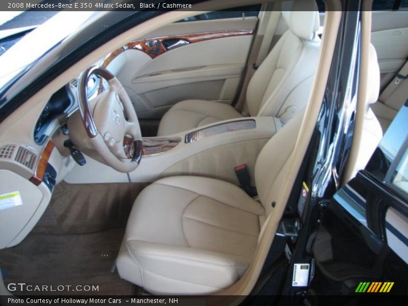 Black / Cashmere 2008 Mercedes-Benz E 350 4Matic Sedan