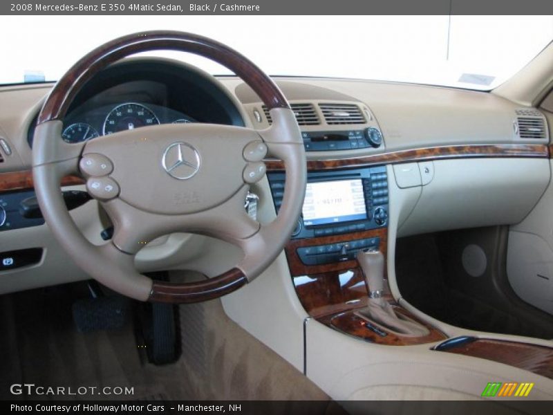 Black / Cashmere 2008 Mercedes-Benz E 350 4Matic Sedan