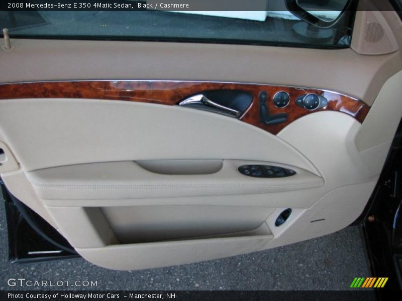 Black / Cashmere 2008 Mercedes-Benz E 350 4Matic Sedan