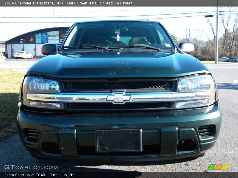 Dark Green Metallic / Medium Pewter 2004 Chevrolet TrailBlazer LS 4x4