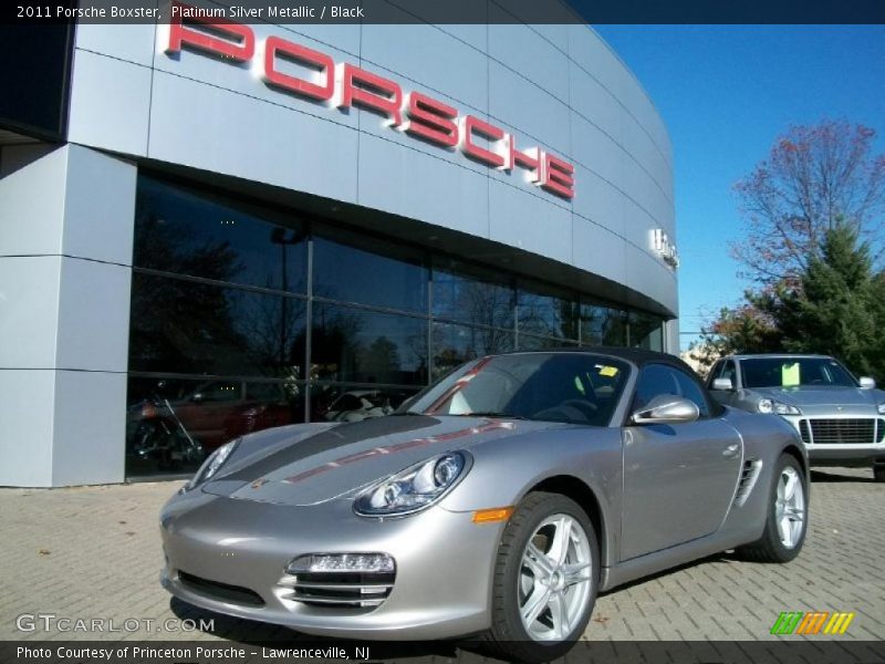 Platinum Silver Metallic / Black 2011 Porsche Boxster