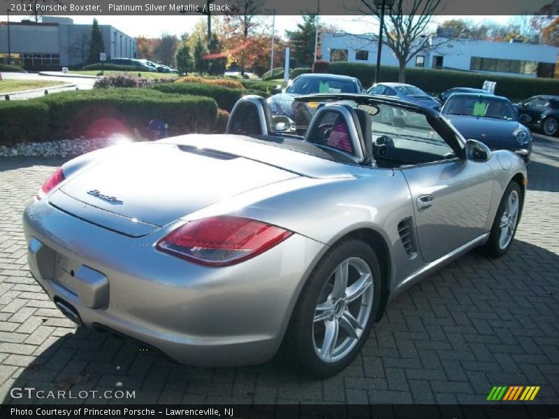 Platinum Silver Metallic / Black 2011 Porsche Boxster