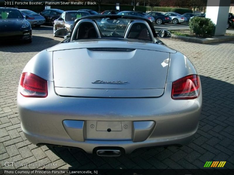 Platinum Silver Metallic / Black 2011 Porsche Boxster