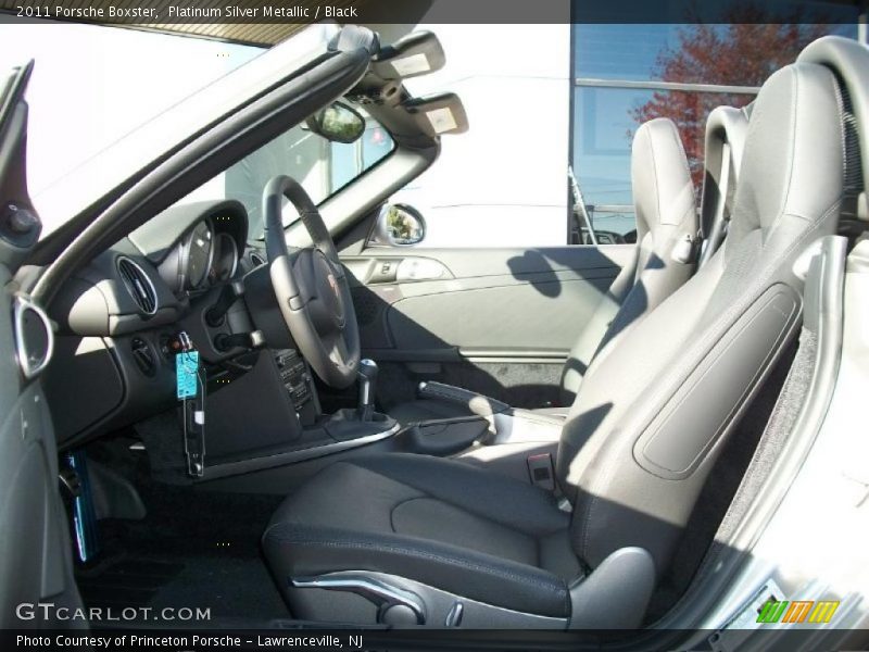 Platinum Silver Metallic / Black 2011 Porsche Boxster