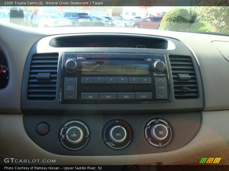 Mineral Green Opalescent / Taupe 2005 Toyota Camry LE