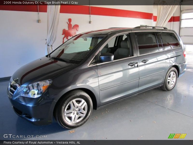 Sage Brush Pearl / Gray 2006 Honda Odyssey EX-L