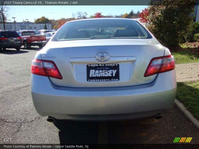 Titanium Metallic / Ash 2007 Toyota Camry LE V6