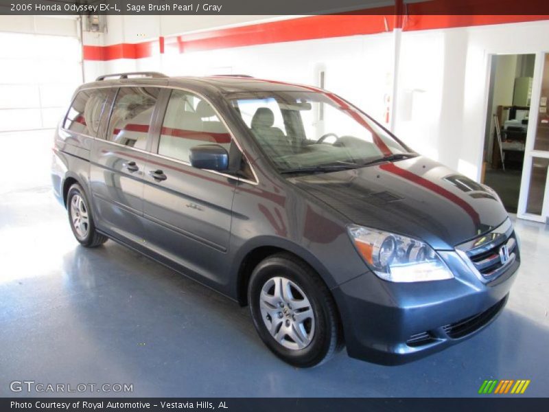 Sage Brush Pearl / Gray 2006 Honda Odyssey EX-L