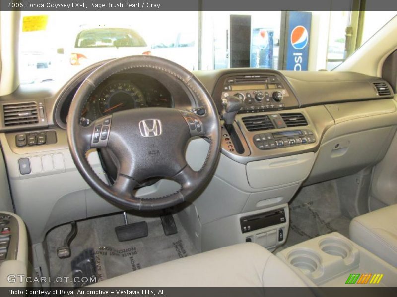 Sage Brush Pearl / Gray 2006 Honda Odyssey EX-L