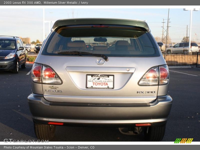 Millenium Silver Metallic / Ivory 2003 Lexus RX 300 AWD