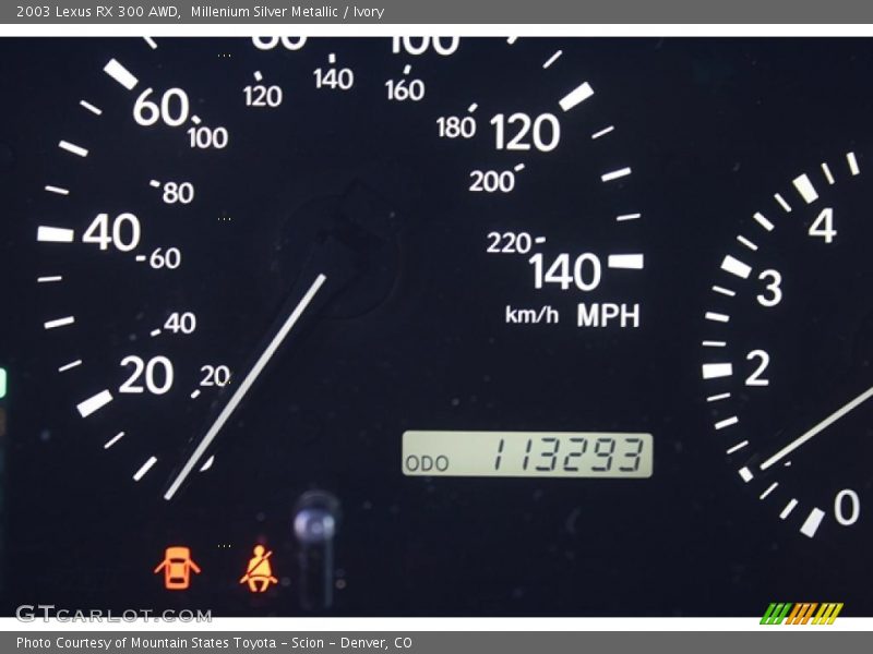 Millenium Silver Metallic / Ivory 2003 Lexus RX 300 AWD