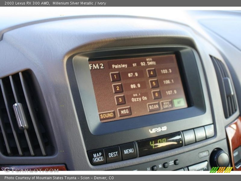 Navigation of 2003 RX 300 AWD