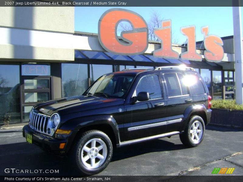 Black Clearcoat / Medium Slate Gray 2007 Jeep Liberty Limited 4x4