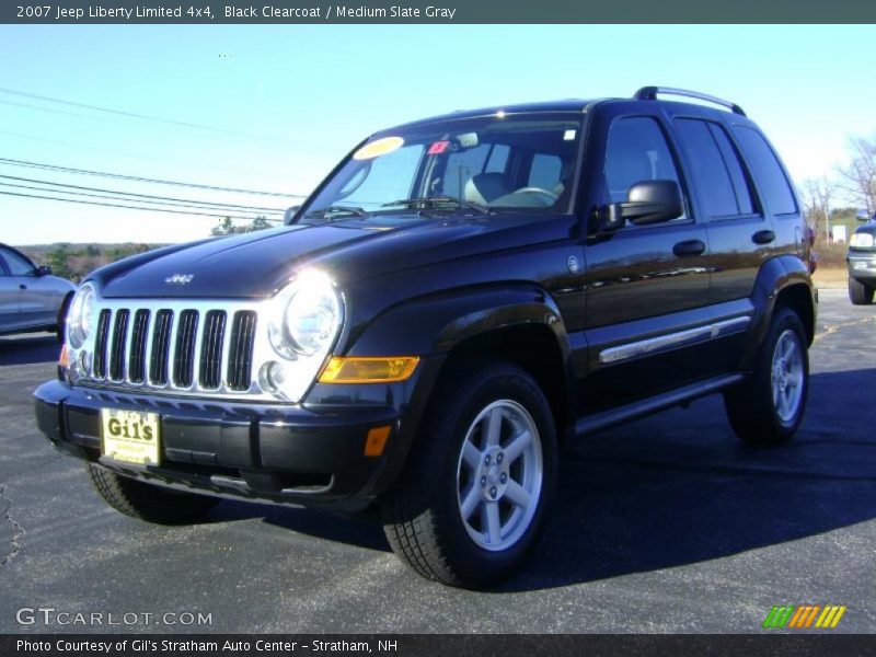 Black Clearcoat / Medium Slate Gray 2007 Jeep Liberty Limited 4x4