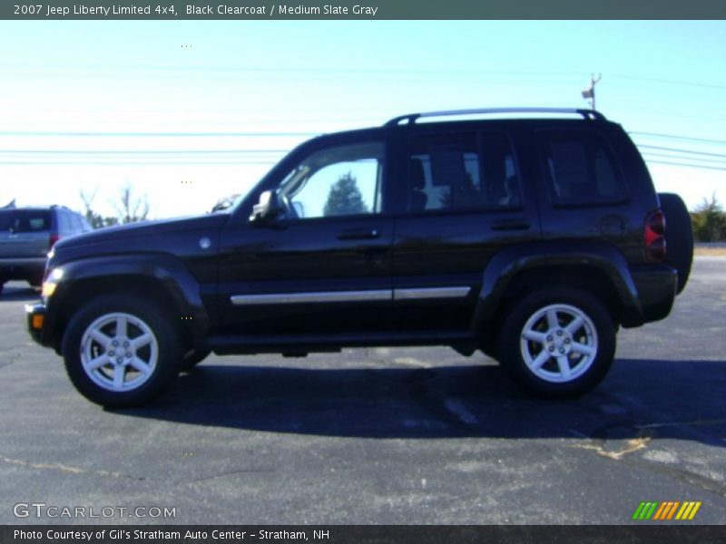 Black Clearcoat / Medium Slate Gray 2007 Jeep Liberty Limited 4x4