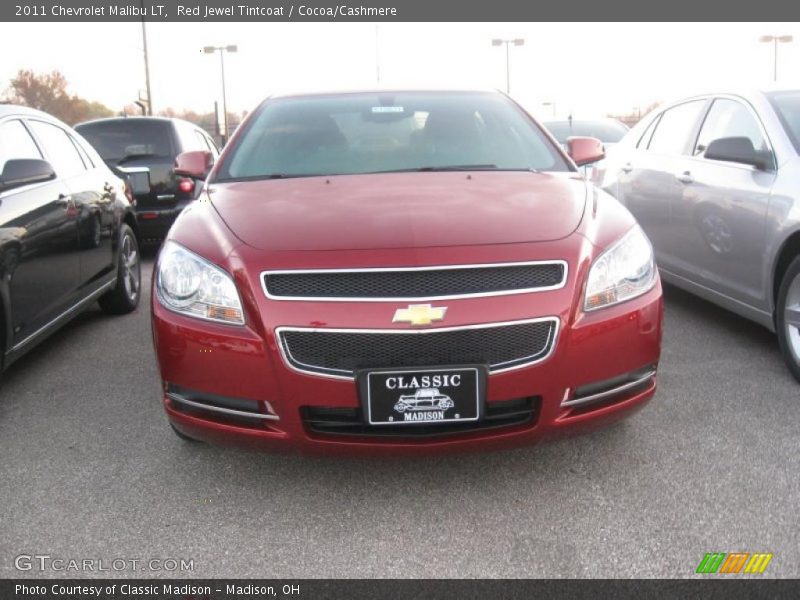 Red Jewel Tintcoat / Cocoa/Cashmere 2011 Chevrolet Malibu LT
