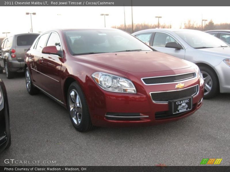 Red Jewel Tintcoat / Cocoa/Cashmere 2011 Chevrolet Malibu LT