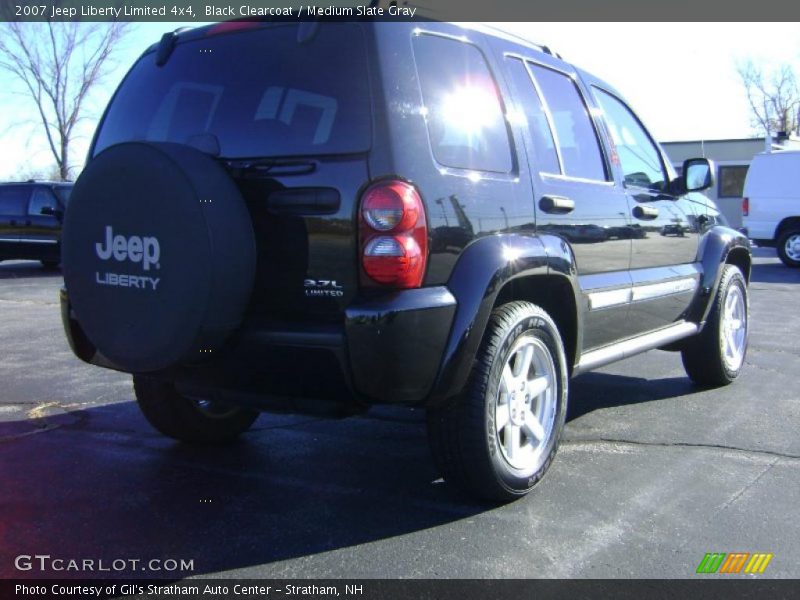 Black Clearcoat / Medium Slate Gray 2007 Jeep Liberty Limited 4x4