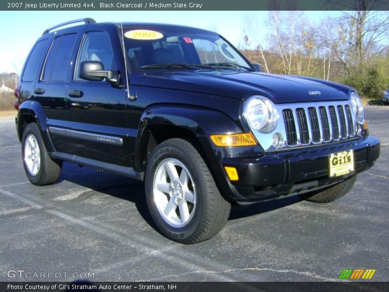 Black Clearcoat / Medium Slate Gray 2007 Jeep Liberty Limited 4x4