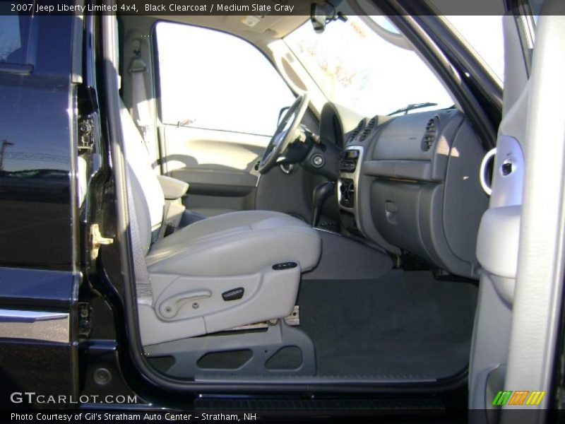 Black Clearcoat / Medium Slate Gray 2007 Jeep Liberty Limited 4x4