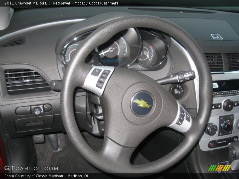Red Jewel Tintcoat / Cocoa/Cashmere 2011 Chevrolet Malibu LT
