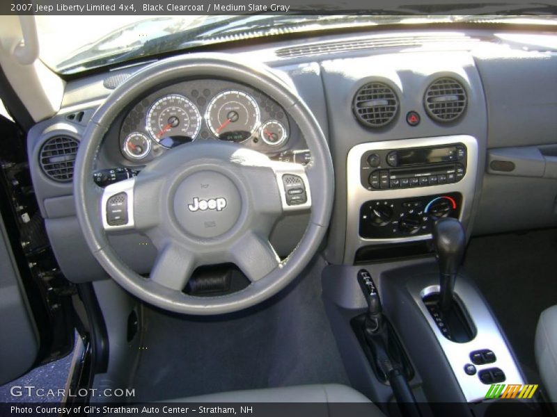 Black Clearcoat / Medium Slate Gray 2007 Jeep Liberty Limited 4x4