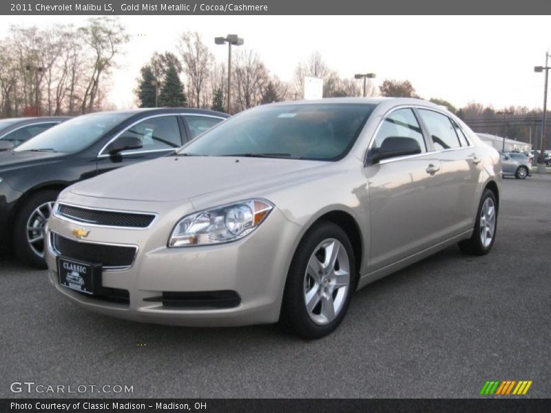 Gold Mist Metallic / Cocoa/Cashmere 2011 Chevrolet Malibu LS