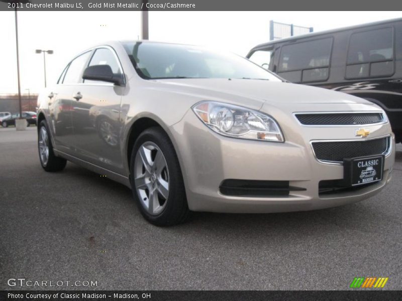 Gold Mist Metallic / Cocoa/Cashmere 2011 Chevrolet Malibu LS