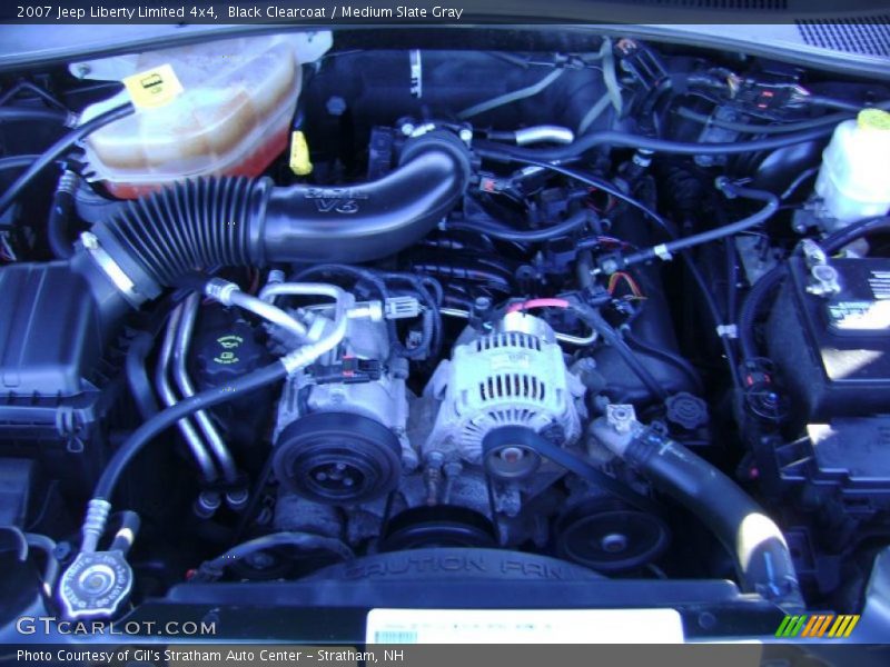 Black Clearcoat / Medium Slate Gray 2007 Jeep Liberty Limited 4x4