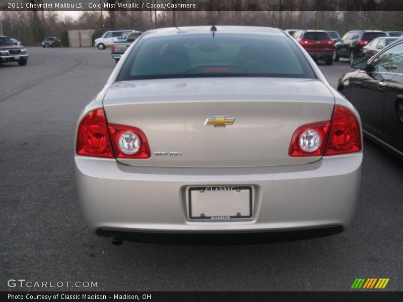 Gold Mist Metallic / Cocoa/Cashmere 2011 Chevrolet Malibu LS